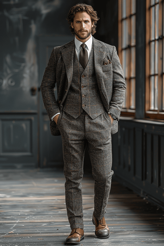 Silver Velvet Graduation Suit — Custom Made to Measure