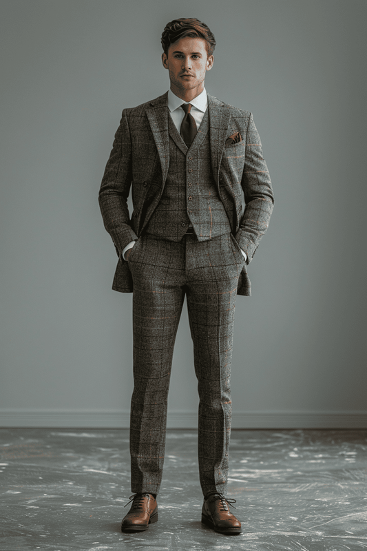 Silver Wool Graduation Suit — Custom Made to Measure