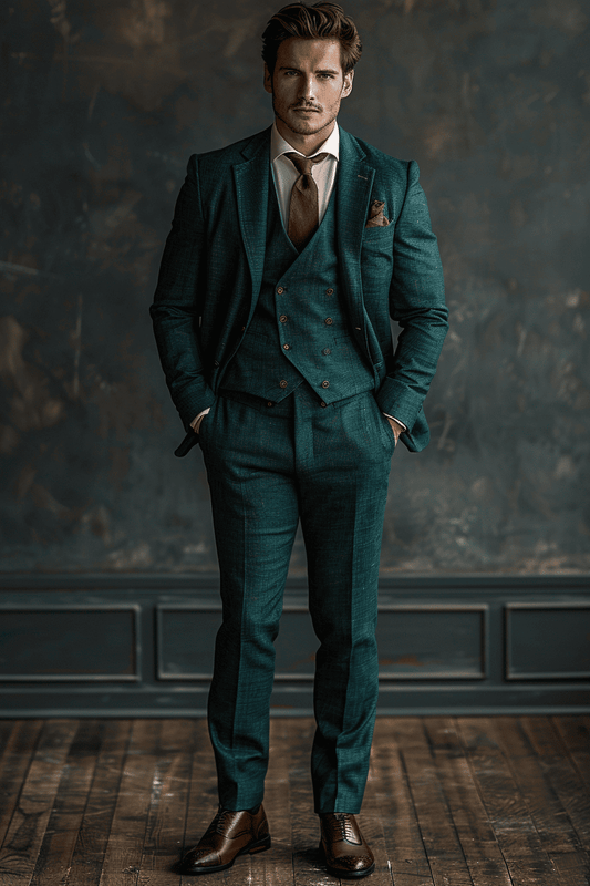 Sky Blue Linen Graduation Suit — Custom Made to Measure