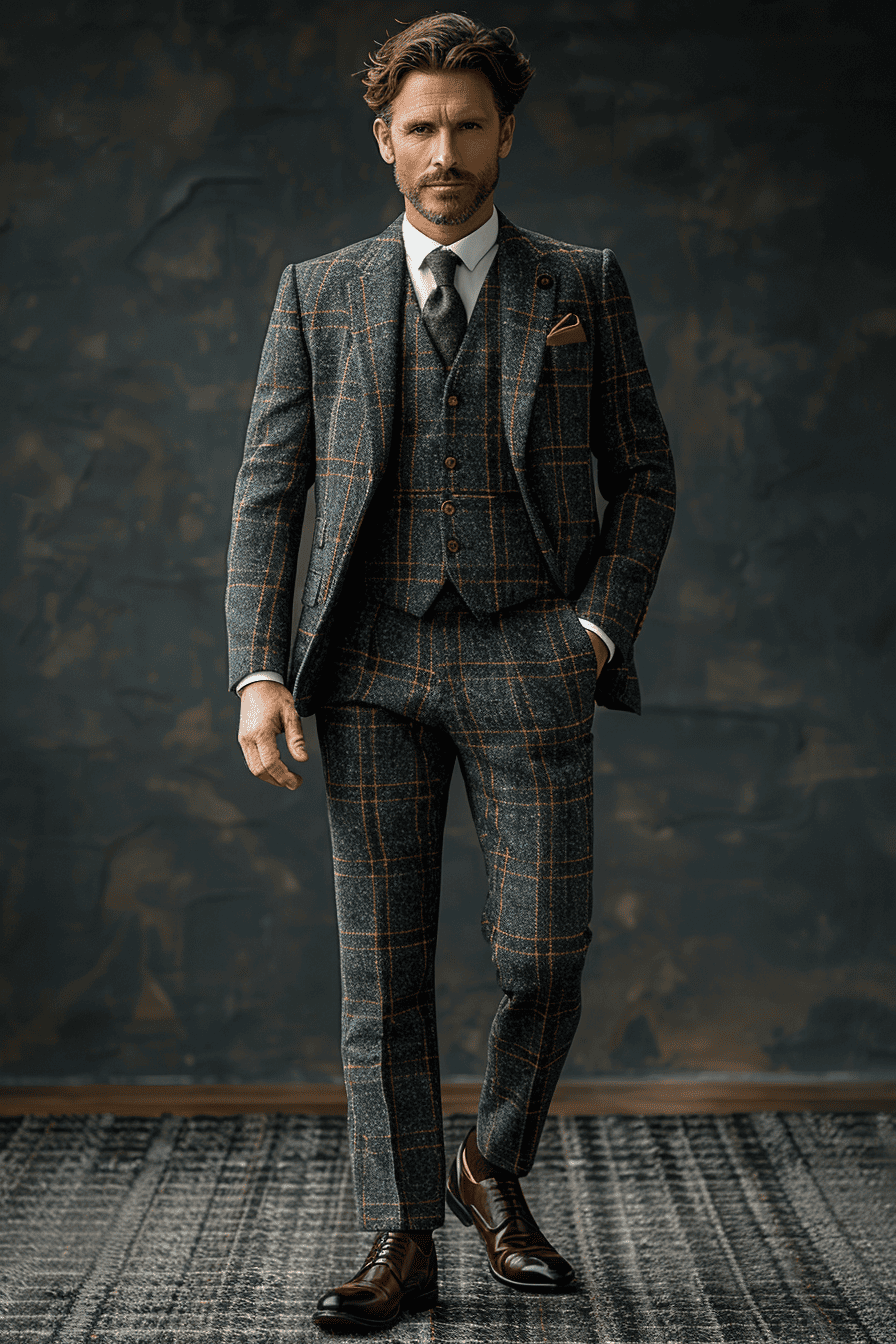 Slate Blue Flannel Suit — Custom Made to Measure