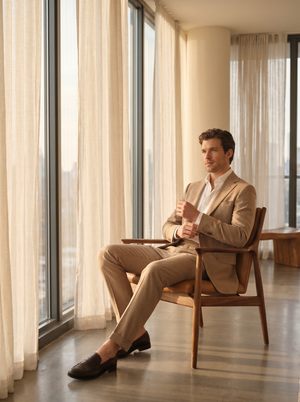 Tan Wool Suit — Custom Made to Measure — 3