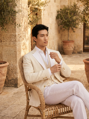 White Linen Suit — Custom Made to Measure — 4