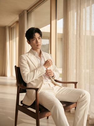 Men's White Velvet Suit — Custom Made to Measure | SuitedNoir — 3