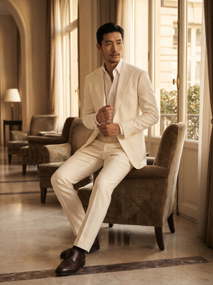 White Wool Suit — Custom Made to Measure — 3