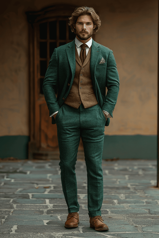 White Linen Graduation Suit — Custom Made to Measure