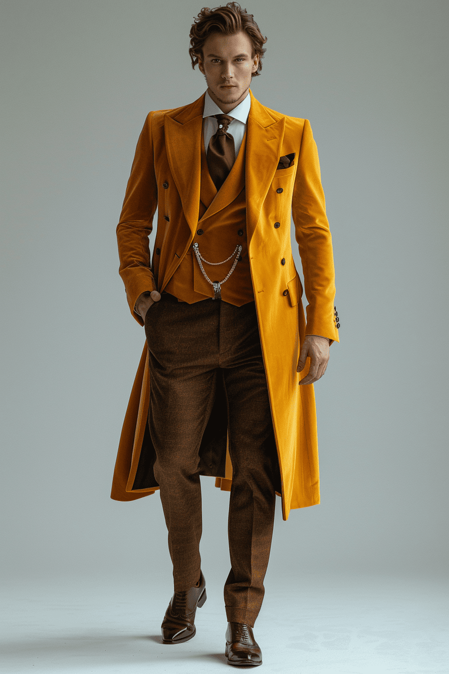 Yellow Velvet Graduation Suit — Custom Made to Measure